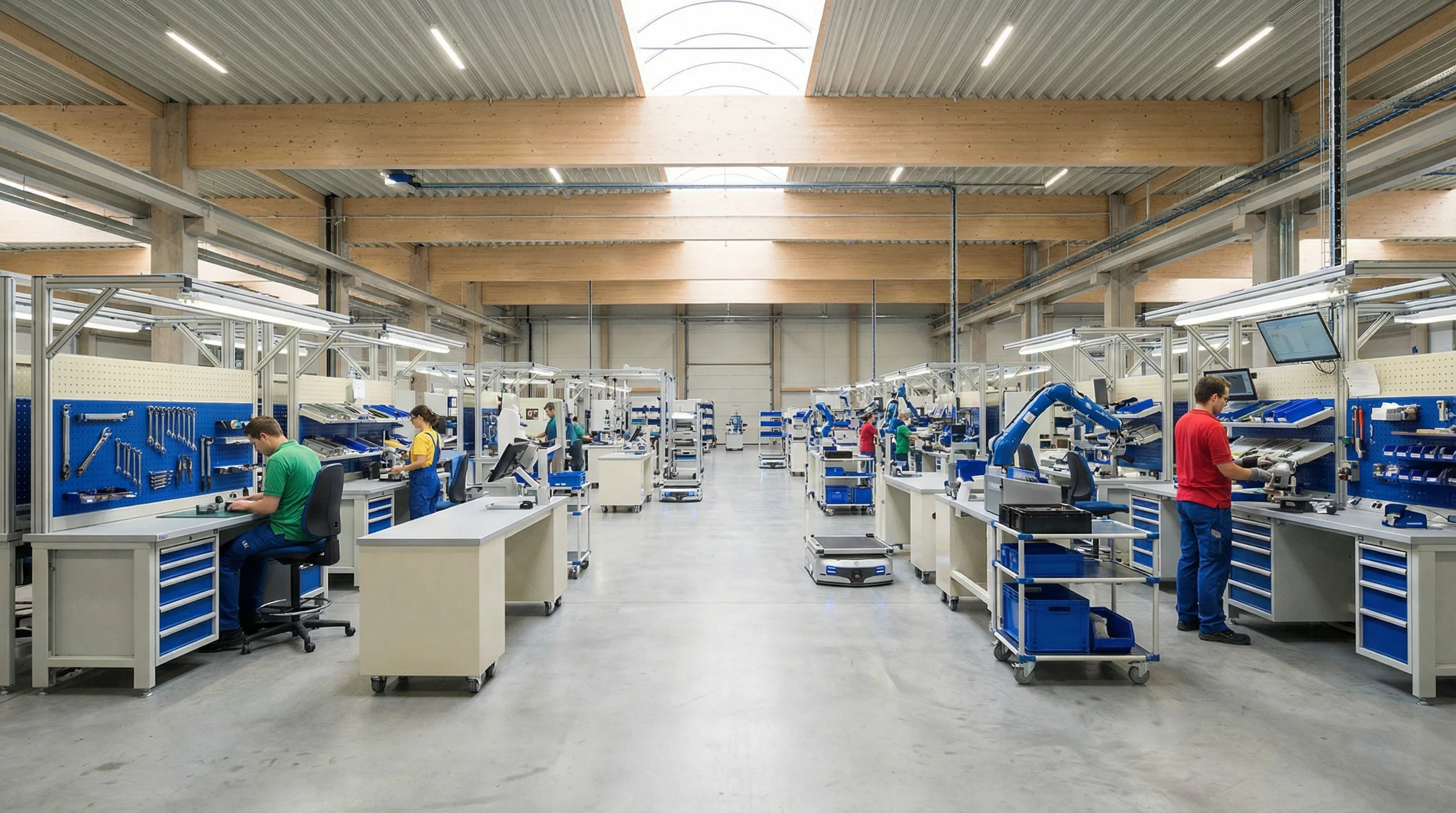 Производственный цех с оптимизированными процессами, 1920x1080